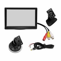 차량용 후석 모니터 리어 TV 캠핑카 무선 인치 자동 주차 시스템 자동차 백미러 주차, 5인치 모니터만