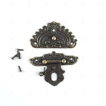 전통수납장 함 고리형 엔틱 잠금쇠 중형 GS0600996A, 단품