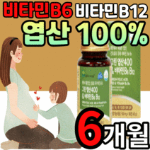 천연 레몬유래 엽산 비타민b b6 b9 b12 100% 90정 임신전 부부 비타민 비 임신 초기 중기 말기 임산부 수유부 고용량 고함량 출산전 출산후 산후 영양제 식 약 처 인증, 6개월 분, 500mgX90정