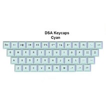 분필키캡 PBT 염료승화 키캡 세라믹 도자기 콕스키캡 건담 마리오 롤 커스텀키캡 46pcs 1u dsa keycaps pbt 소재 레이저 에칭 상단 인쇄 또는 기계식 키보드의, 청록색