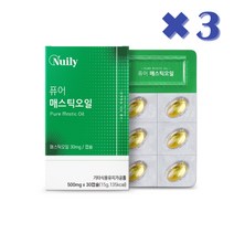 키오스의 눈물 그리스산 퓨어 매스틱오일 100% 캡슐, 3개, 30캡슐