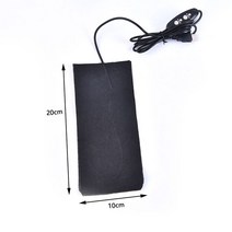손 발 난로 온열 USB 5V 탄소 섬유 난방 패드 핸드 워머 필름 전기 겨울 적외선 발열 매트 1 피스, 크기
