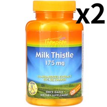 톰슨 Thompson 밀크시슬 175mg 베지 캡슐 120정 X2팩