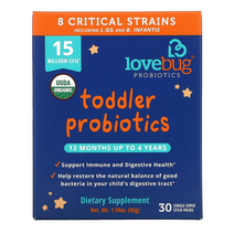 LoveBug Probiotics Toddler Probiotics 러브버그 프로바이오틱스 토들러 프로바이오틱스 150억 30포, 1개, 기본