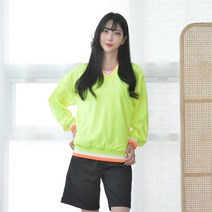 지앤제이 형광 바람막이 브이넥 티셔츠 4color