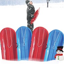 2색 1개 눈썰매 1인용 아동썰매 모래썰매 잔디썰매 썰메 보드 눈썰매장 스키장용품, 레드