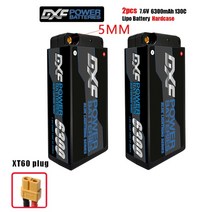 rc잠수함 총알 경쟁 짧은 팩 자동차 버기 트럭, 2pcs5mm6300xt60