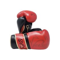 라이벌 복싱 RS80V Impulse Hook and Loop 스파링 글러브 - 18 oz. - 레드