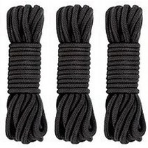 SM 상품 SM 로프 소프트 트위스트 면 줄 3pcs 로프 두께 8mm×10m 블랙