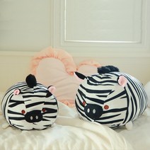 BUZZLE 얼룩말 호랑이 돼지 인형 쿠션 3종 35-45cm, 3번, 45cm