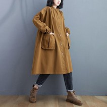 여성 트렌치코트 바람막이 여자 코트 코디 캐주얼룩 가을 겨울 간절기