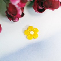 플라스틱 장식 (총 41종), 2.미니데이지 플라스틱장식(10개묶음)-옐로우
