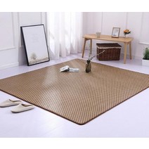 여름 왕골 대 자리 카페트 러그 마작 라탄 돗자리 대나무 일본 등나무 카펫 크롤링 매트 두꺼운 다다미 카펫 거실 침실 응접실 북유럽 깔개 맞춤형, 3, 100cm 200cm