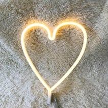 led 큐브 간판 네온 아크릴 미니 간판 사인 라이트 사랑 깜박이 구름 달 벽 단어 룸, 따뜻한 하얀 마음