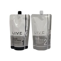 [아이쉬코리아] 라이브 스퀴드 칼라크림 500g (오징어먹물) / 25분 염색, 초코브라운, 1개