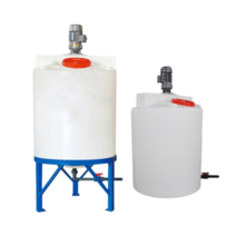 pe 약통 화학통 교반기 교반탱크 모터 부착 물탱크, Flat Bottom-100L + 커넥터