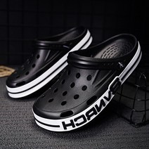 빅 사이즈 신상품 남성 샌들 슬리퍼 비치 아웃도어 캐주얼 신발 경량 소프트 솔 나, Black+39