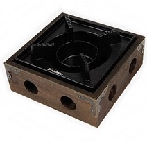 원목과 알루미늄으로 만든 가정용 푸드워머 우드워머 16x16cm, 16 x 16cm