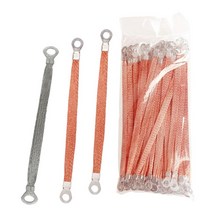 편조 케이블 접지선 연결 와이어 본딩 구리 접지 범퍼 100개, 주석 도금 알루미늄 4m -  250mm