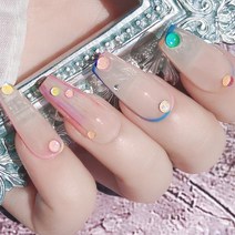 버블스톤 비누방울 거품 유리알스톤 사이즈믹스 버블파츠 네일아트 레진아트, 수량, 10.컬러믹스