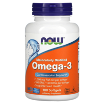 나우 푸드 오메가3 EPA 180/DHA 120 소프트젤 캡슐 d-알파토코페롤. 소프트젤 100정, 30개