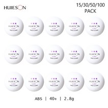 Huieson 탁구공 3 별 DJ 40 ABS 100/50/30/15 팩, [03] Orange 30 balls