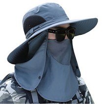 조이조아 캠핑 모자 아웃도어 정글 챙넓은 사파리 남자 벙거지 버킷햇 여름모자 여자, 그레이