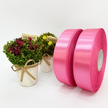 포장 리본 끈 제이제이리본 고밀도주자 45M 2롤 (10mm 15mm), 15mm, 꽃분홍