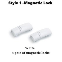 금속 신발끈 마그네틱 버클 신발 액세서리 스니커즈 키트 끈 4 스타일 장식 2022, Matte White_CHINA
