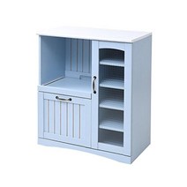 JK 플랜 프렌치 컨트리 가구 주방 카운터 폭 75 주방 수납 프렌치 스타일 샤비 세련된 귀여운 파스텔 블루 FFC-0005-BL