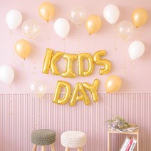 컨페티 풍선세트 KIDSDAY, 골드