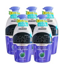 LG생활건강 오가니스트 스칼프RX클리닉 가려운두피케어샴푸 750ml, 5개