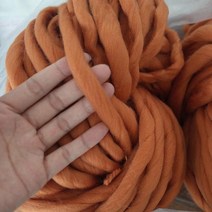 매우 두꺼운 천연 메리노 울 원사 펠트 로빙 스핀 소품 굵은 칠라 모라 뜨개질, 14 light camel