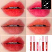 마스크에 묻어나지않는 매트 립틴트 안지워지는 타투틴트 5colors 고발색 웜톤 쿨톤 착붙틴트 타투립틴트 코랄 핑크 각질부각없는 매트립스틱 타투립스틱, 02. 비마이 엔젤 (ANGEL)