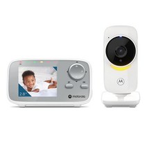 Motorola 베이비 모니터 - VM482 ANXL 비디오 베이비 모니터 카메라 및 무드 라이트 304.8m(1000피트) 범위 7.1cm(2.8인치) 컬러 스크린 단방향