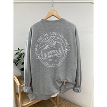 캠핑카 후 오버핏 맨투맨 / 4color