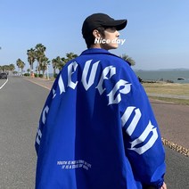 송민호 최우식 오버핏 봄가을 바람막이 자켓 스트릿 점퍼