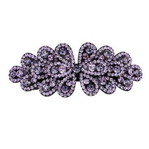 에블 대박걸 화려한 단색 작은 큐빅 쪼로록 자동핀 클립 헤어 장식 머리핀 4color