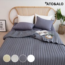 아토앤알로 빌리프 알러지케어 줄누비 간절기 여름이불 스프레드 Q