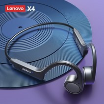 Lenovo 골전도 이어폰 X3 X4 X5 X3 프로 블루투스 Hifi 이어 후크 무선 헤드셋 마이크 방수 이어 버드 포함, x3 Black