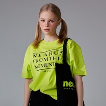 MOMENTON LOGO OVER TEE-그린-오버핏