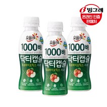 빙그레 닥터캡슐 1000배 사과 요구르트 130ml x 12개