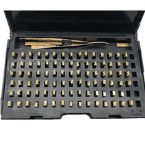 수동 마킹기 활자 유통기한 날짜 일자 번호 영어 금속, 2 x 4 x 15mm 중국어(120자)