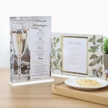 레스토랑 식당 가게 메뉴판 A5 아크릴꽂이 상장받침대 쇼핑센타 매장