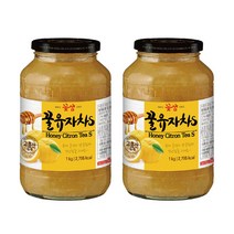 꽃샘 꿀유자차S 1kg 고흥유자 유자생과 수제청 사양 벌꿀 겨울차 따뜻한차 숙취해소음료, 본상품선택