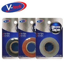 [RA†]V텍 절연 자가융착 실리콘테이프 3m 공사보수재 보수재 수리재 주방 공구 욕실 착테이프▨_ea, Ж 검정