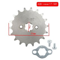 428 17mm 프론트 엔진 스프로킷 70 110 125cc 10 12 13 14 15 16 17 18 19T 핏바이크 모페드 스쿠터 ATV 카트 체인 오토바이, 18 T, 1개