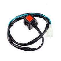 오토바이부품 오토바이 라운드 및 스퀘어 버튼 스위치 혼다 가와사키 스즈키 야마하 오프로드 스타터 스톱, square red, square red