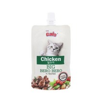 더캣츠 고양이 수프 파우치 간식 빅베로베로 85g 닭고기, 30개