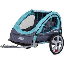 Instep 자전거 트레일러 유아 어린이 싱글 및 더블 시트 투인원 캐노피 캐리어 다양한 색상, 03 라이트 블루_02 Single Seat